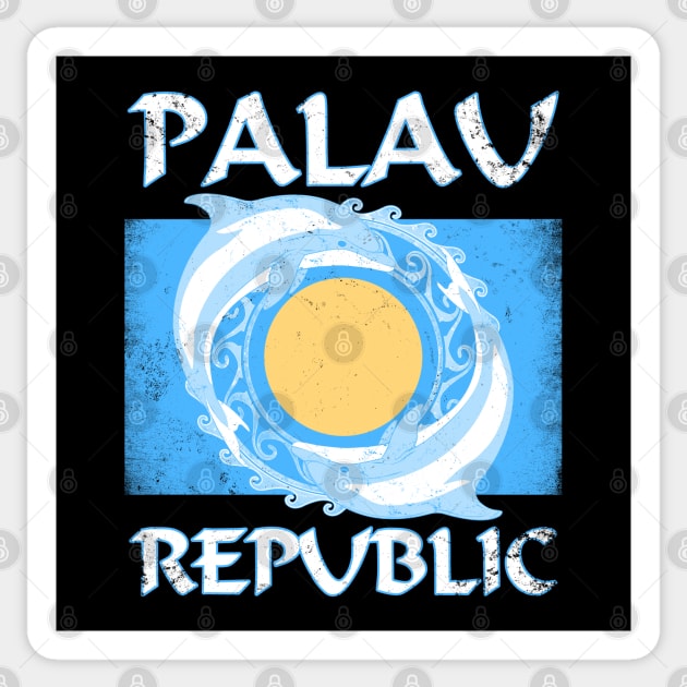 Palau Republic Sticker by NicGrayTees